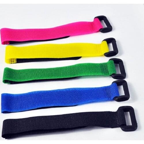 10PCS 20*200mm Lipo Battery Strap Ties transmitter neck Strap Reusable Cable Tie Wrap for 450 500 RC Helicopter