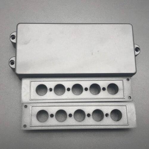 10pcs 4/5/6Strings Electric Guitar Pickup Cover/Lid/Shell/Top Humbucker Pickup Case for Electric Bass Black