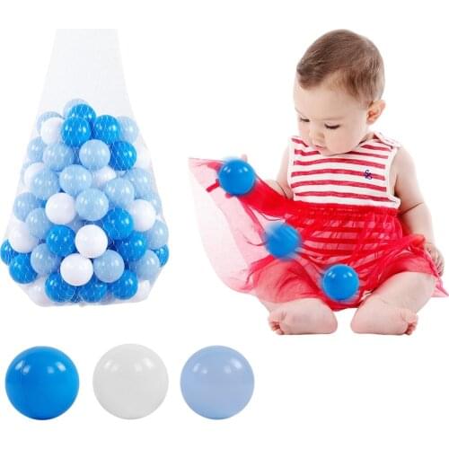 100 pcs lot Eco-Friendly Colorful Balls Plastic Ocean Balls Funny Baby Kid Swim Pit Toy Water Pool Ocean Wave Balls 5.5cm