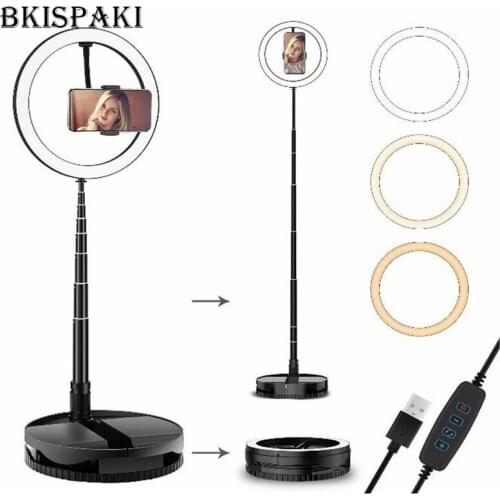 26cm 10inch LED Selfie Ring Light Dimmable Enhancing Photography Ring Lamp Photo Video Camera Phone ringlight For Live Tiktok