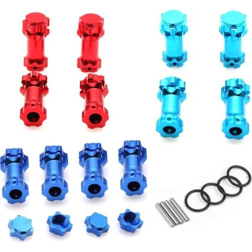 4pcs 89108 17mm Wheel Hex 30mm Longer Enhanced Mount Adapter Cover Hub For HSP 1/8 Scale Monster Truck Truggy RC Spare Parts