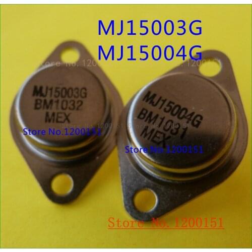 4pcs/lot=2PAIR MJ15003G MJ15004G MJ15003 MJ15004 TO-3 High power audio power amplifier transistor