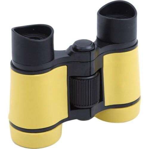 4x Magnification Kids Binoculars Telescope Childrens Binoculars Toy Blue Film for Little Hands Bird Watching Traveling Hiking