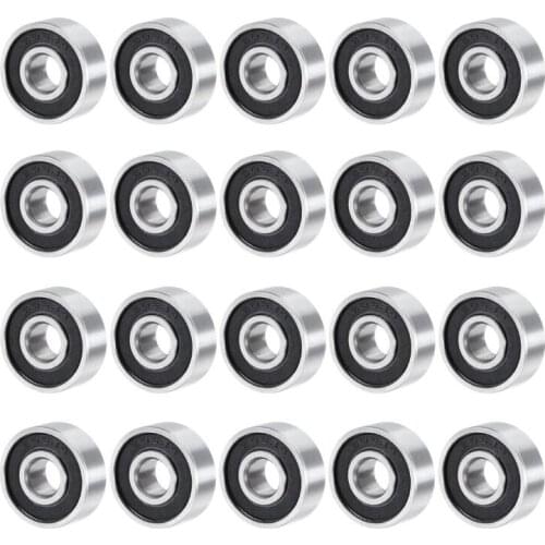 606ZZ/606RS Deep Groove Ball Bearing 6x17x6mm Double Shielded Bearing Steel Bearings 20-Pack