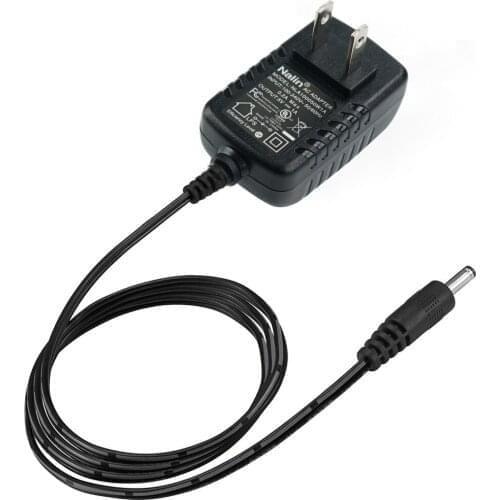 Power Supply Adaptor, 5V 1A AC, 100-240V DC, Wall Plug Power Adapter, 4.9 Feet Cable, for Record Player, Desk Lamp