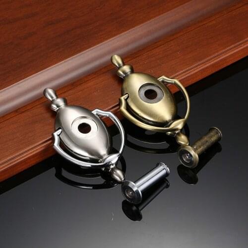 Antique Privacy Mirror Knocker Door Handle Furniture Hardware Decoration Knock Zinc Alloy Chromium