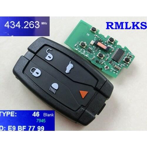 RMLKS Car Remote Smart Key 315MHz 433MHz ID46 Chip Fit For Land Rover for Range Rover Freelander 2 LR2 Sport