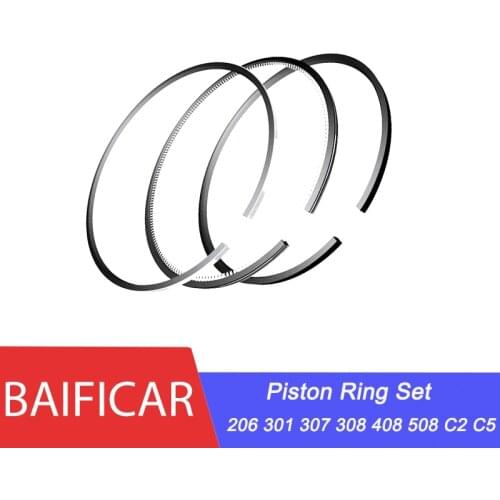 Baificar Brand New Engine 4x Piston Ring Set For Peugeot 206 301 307 308 3008 408 508 207 4008 5008 Citroen C2 C3 C4 C5 DS