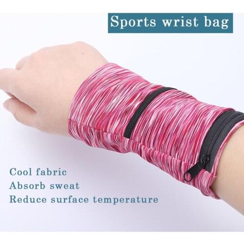 Running Bag For Phone Unisex Cuff Bracer Breathable Heat Dissipation Wrist Bag Sun Protection Gym Sport Phone Holder Ice Sleeve