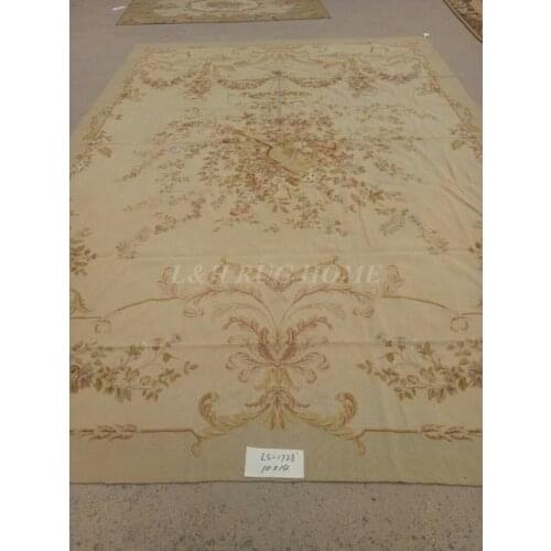 Free shipping 10'x14' 10K Hand STITCHED needlepoint rugs 100% New Zealand wool handmade carpet hand knotted area carpet rugs