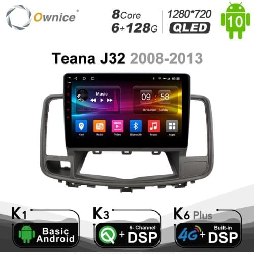 Carplay 6G+128G Android 10.0 Car DVD Player 4G LTE Autoradio For Nissan Teana J32 2008 - 2013 SPDIF navigation GPS RDS Radio