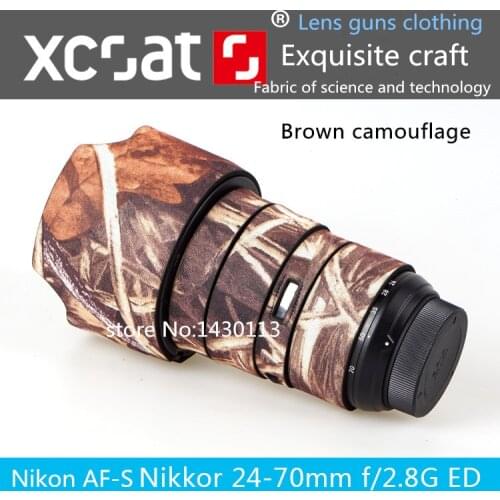 Camera Lens Coat Camouflage For Nikon AF-S 24-70mm F 2.8G ED Lens guns clothing he found himself a guns clothing A06