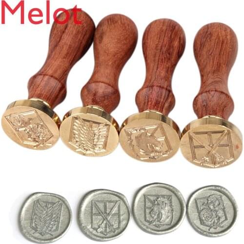 European Tree Pattern Wax Seal Stamp Retro Happy Birthday Antique Wooden Seal Scrapbook Handicraft Craft Wedding Decoration