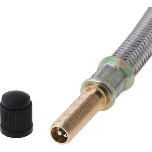 50LC 150mm Braided Flexible Hose Car Wheels Tyre Valve Stems Extensions Tube Adapter