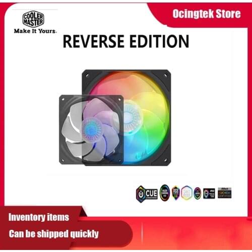 Cooler Master SickleFlow 120 ARGB Reverse Edition 12Cm 5V 3PIN Addressable RGB PWM Silent Fan Case CPU Cooler Cooling Fan