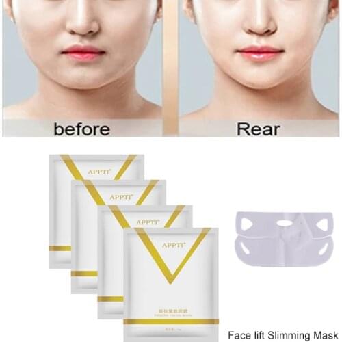 US BR Do Dropshipping 4D Reduce Double Chin Tape Neck Firming Shape Mask Face Lift Slimming Mask V Line Chin Up Patch for Women