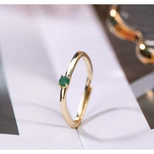 MIQIAO Rings With Semi-precious Stones