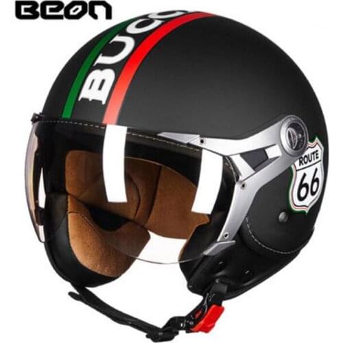 2019 Autumn Winter New Netherlands Band 3/4 Open Face Motorcycle helmet motocross motorbike helmet made of ABS and PC Lens Visor