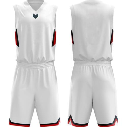 Can wear on both side basketball jersey quick dry breathable men sportswear basketball uniform set