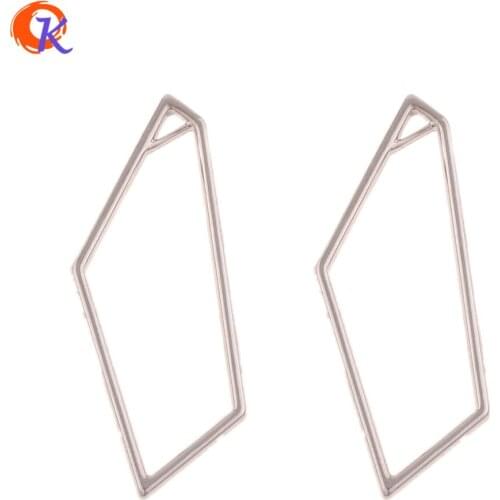 Cordial Design 100Pcs 15*38MM Jewelry Accessories/Geometry Shape/Earrings Connectors/Hand Made/DIY Making/Earring Findings