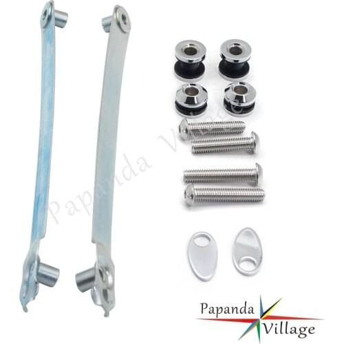 For Harley Dyna FXDB Street Bob 2009-Up Docking Hardware Mounting Bolts Kit for Detachable Sissy Bar Rack Backrest Side Plate