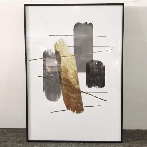 Light Luxury Abstract Large Geometric Living Room Decoration Painting Minimalist Nordic Bedroom Painting Background Painting