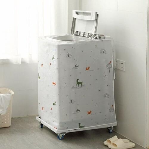 Waterproof Washing Machine Cover Bathroom Accessories Automatic Pulsator Drum Type Washing Machine Cover Household Dust Cover