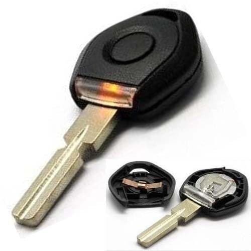 Replacement FOB Car Key Case for BMW Transponder Key Shell With Light Blanks