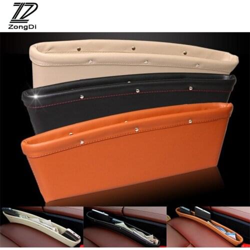 ZD 1X Car Seat Pocket Gap Leakproof box For Mitsubishi asx outlander Mercedes w203 w204 w211 Jeep renegade wrangler accessories