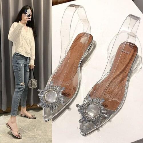 2021 New Summer Comfort Flat Women Shoes Pointed Toe Formal Prom Evening Wedding Party Dress Flats Sandals NVLX176