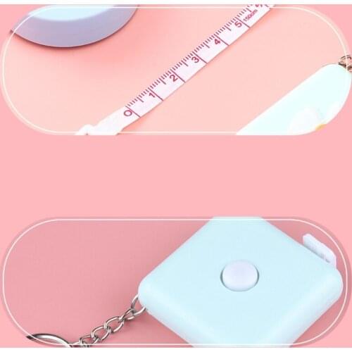 1.5m Cute Tape Measure Mini Body Measuring Ruler Sewing Tailor Soft Flat Sewing Ruler measurement Tool for Tailors Shop