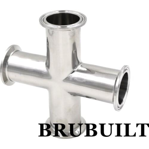 1.5" TC Cross 304 Sanitary Tri-Clover Fittings Connectors Home Brew