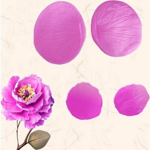 3D 1SET Peony Corn Poppy Petal in Heart Shapes Fondant Silicone Sugarcraft Decorating DIY Cake Mold Tools
