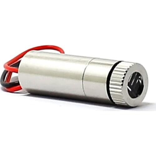 10mw 650nm Focusable Red Laser Cross Module with Lens and Built-in Driver 12x35mm