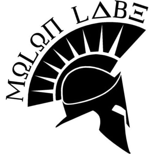 13.5cm*14.3cm Cool Personality Window Vinyl Spartan Helmet Decal Sticker C5-1396