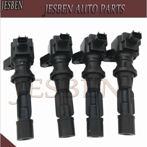 4PCS 6E5G-12A366-AD 2-pins Ignition Coil Fit For Ford GALAXY MONDEO Turnier S-MAX 2.3L 2007-2015 NO# 029700-8391 1404981 1716750