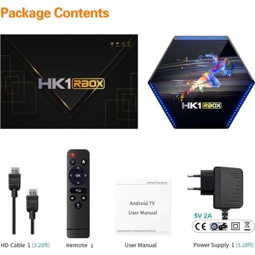 5PCS/10PCS HK1 RBOX R2 Android 11 TV Box Smart Set Top Box 2.4G 5G Wifi BT4.0 RK3566 1000M LAN 4GB 32GB 64GB