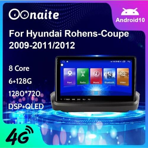 Car RadioFor Hyundai Rohens Coupe Genesis Stereo BluetoothGPS Car multimedia screen Stereo Radio DVD GPS Video Player Navigation