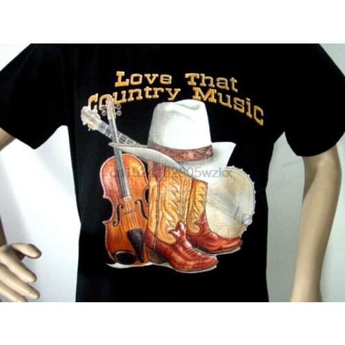 T-Shirt Love that Country Music-Western Cowboy Line Dance S M L XL XXL 3XL NEU