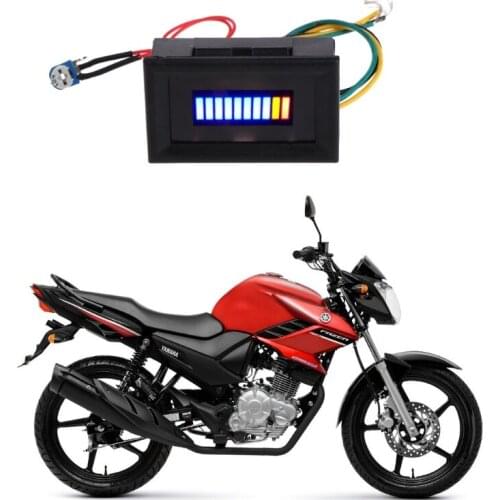 Fuel level Gauge Indicator 12V Universal Motorcycle Car Oil scale meter LED Oil