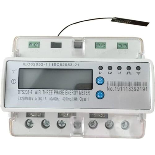 Smart Phone App Control WiFi energy meter din rail RS485 communication modbus kwh meter tuya energy meter three phase coil