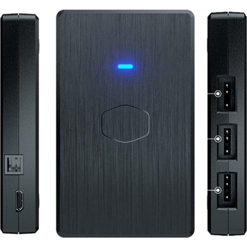 Cooler Master ARGB controller second generation motherboard Sync CPU Cooler controller 5V 3Pin ARGB Case Fan Cable Hub