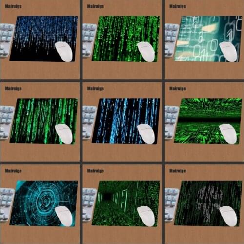 Mairuige Green Blue Mouse Pad Small Size 22x18/25x20x29x25cm Non-slip Durable Natural Rubber Mouse Pad