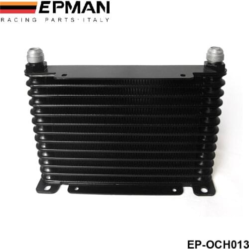 NEW DESIGN AN10 13 ROW 32MM ALLOY RACE DRAG DRIFT BLACK OIL COOLER TK-OCH013