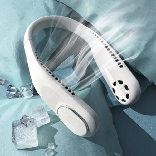 Mini Hanging Neck Fans Portable Bladeless Fans USB Rechargeable Mute Sports Fan Air Cooler Ventilador Cooling Fan Neckband Fans