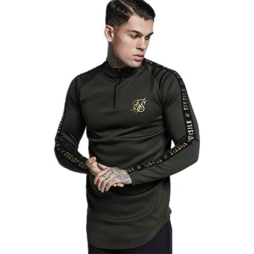 Spain Shirts Mens Sik Silk T Shirt Men Hip Hop Streetwear Silk Silk Gyms Male T-shirt Fitness Sweatshirt Siksilk Man Tshirt