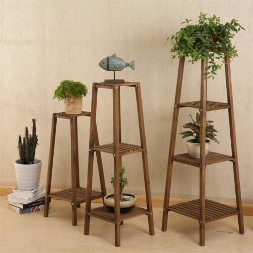 Solid wood flower stand anti-corrosion Wood multi-color optional Nordic living room TV cabinet hanging orchid green rose multi-l