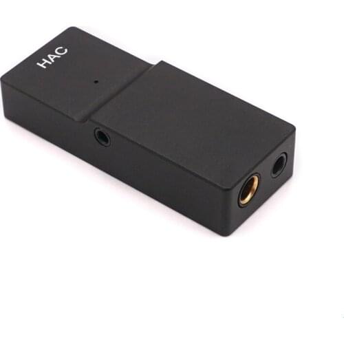 HAC portable decoding headphone amplifier Type-c3.5mm/2.5mm/4.4mm balanced HIFI small tail, S/N: 123dB, THD+N: -113db