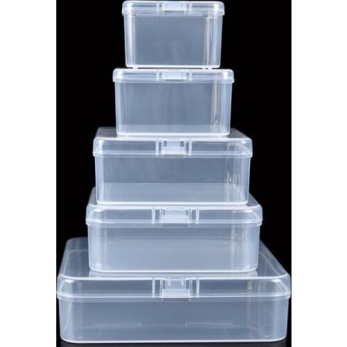 1pcs Transparent Plastic Box Storage Cosmetics Puff Container Rectangular Environmental Protection Sponge Box Customization