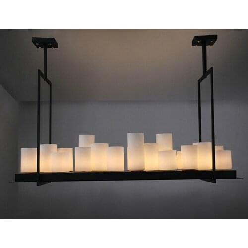 Replica Kevin Reilly Altar Pendant lamp LED candle chandelier vintage Light retro metal fixture Remote Control suspension light